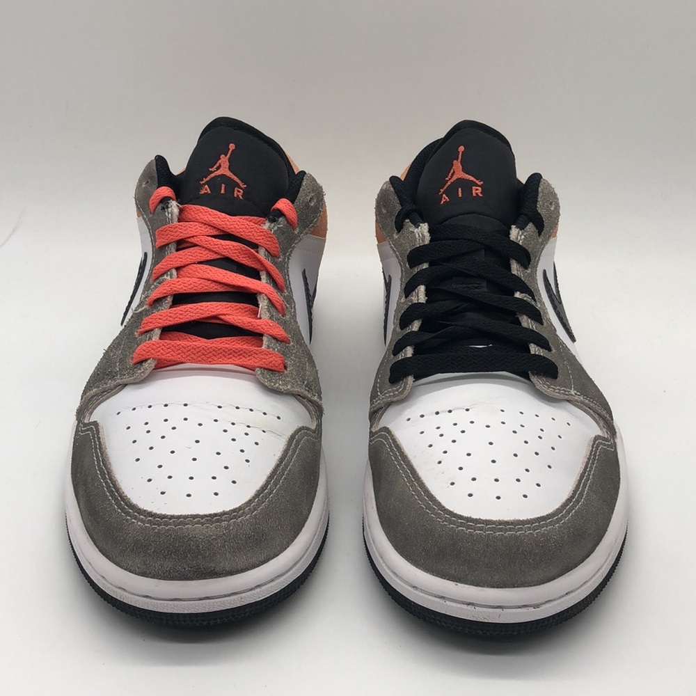 USED Men’s Nike Air Jordan 1 Low SE 'Flight Club' Black Ember DX4334-008 No Box - Picture 3 of 7